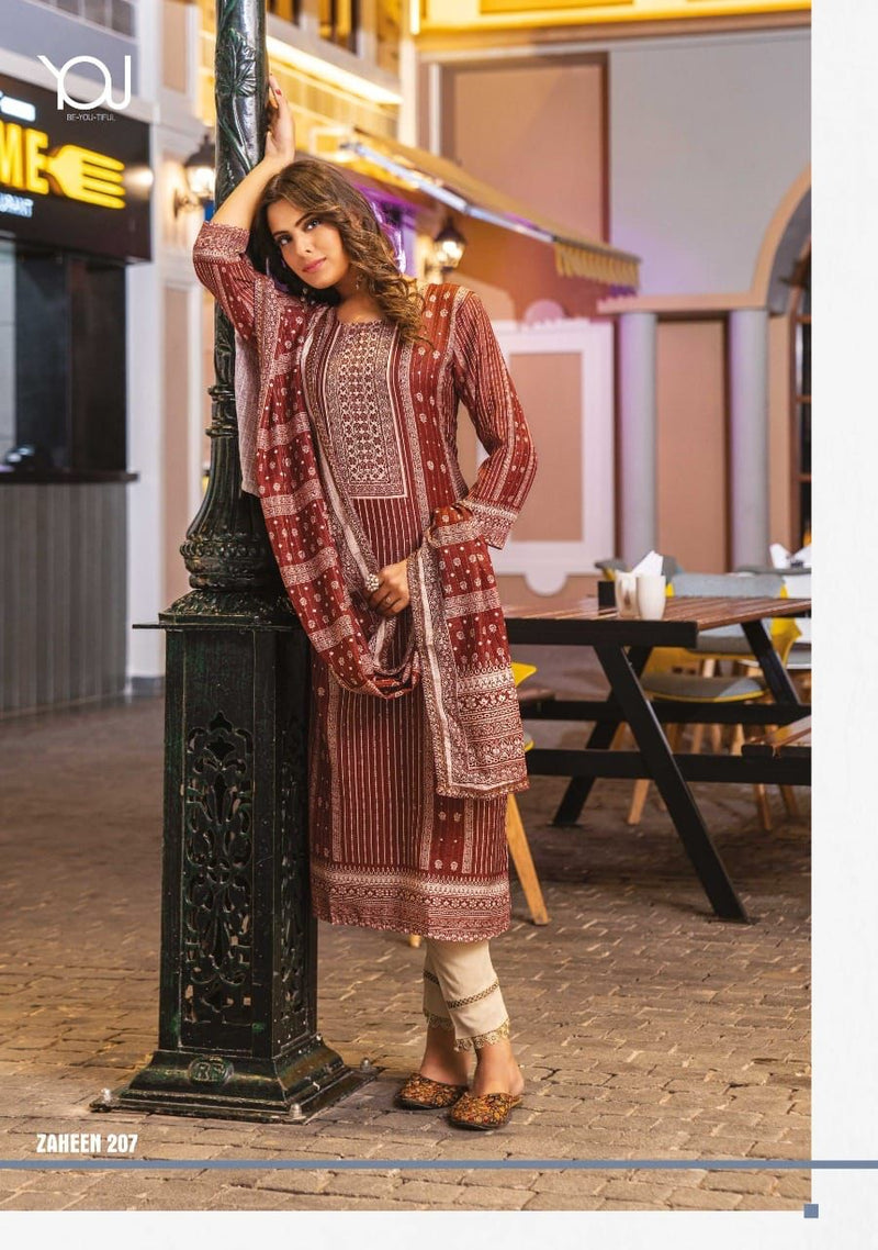 Wanna Zaheen Chanderi With Beautiful Work Stylish Designer Attractive Look Fancy Kurti