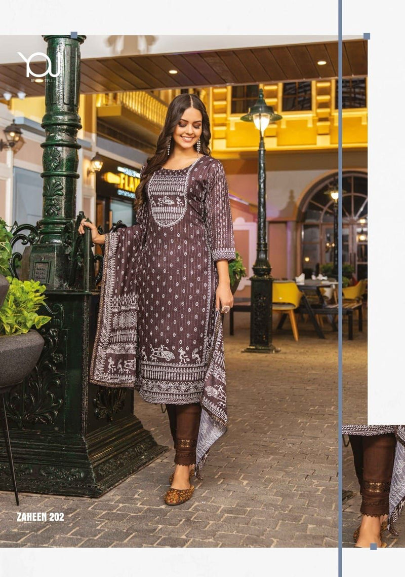Wanna Zaheen Chanderi With Beautiful Work Stylish Designer Attractive Look Fancy Kurti