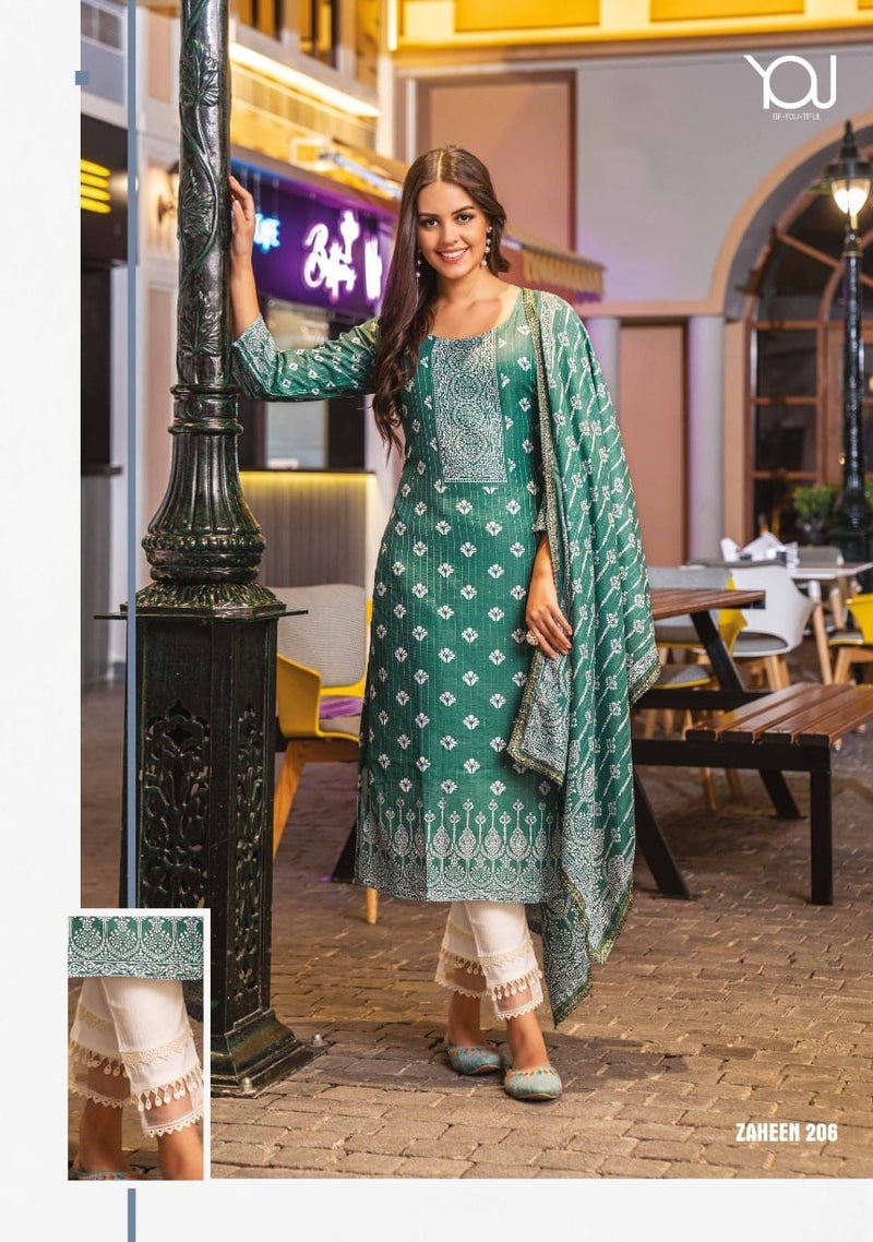 Wanna Zaheen Chanderi With Beautiful Work Stylish Designer Attractive Look Fancy Kurti