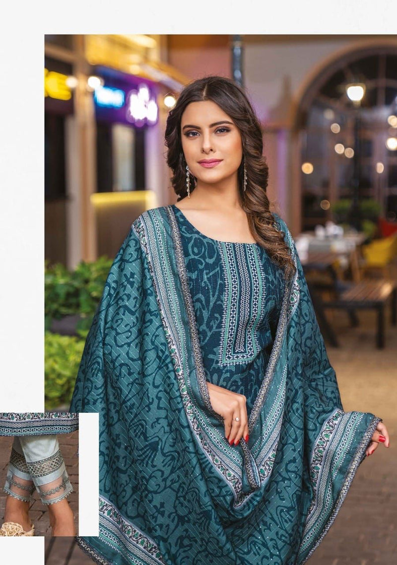 Wanna Zaheen Chanderi With Beautiful Work Stylish Designer Attractive Look Fancy Kurti