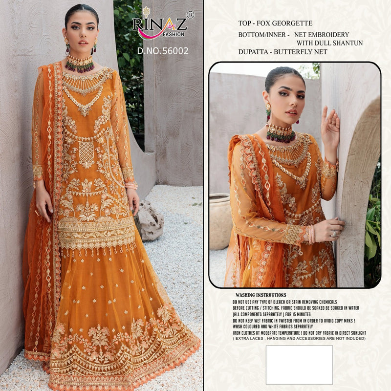 Rinaz Fashion Emaan Adeel Vol 04 Georgette With Heavy Embroidery Work Stylish Designer Party Wear Fancy Salwar Kameez