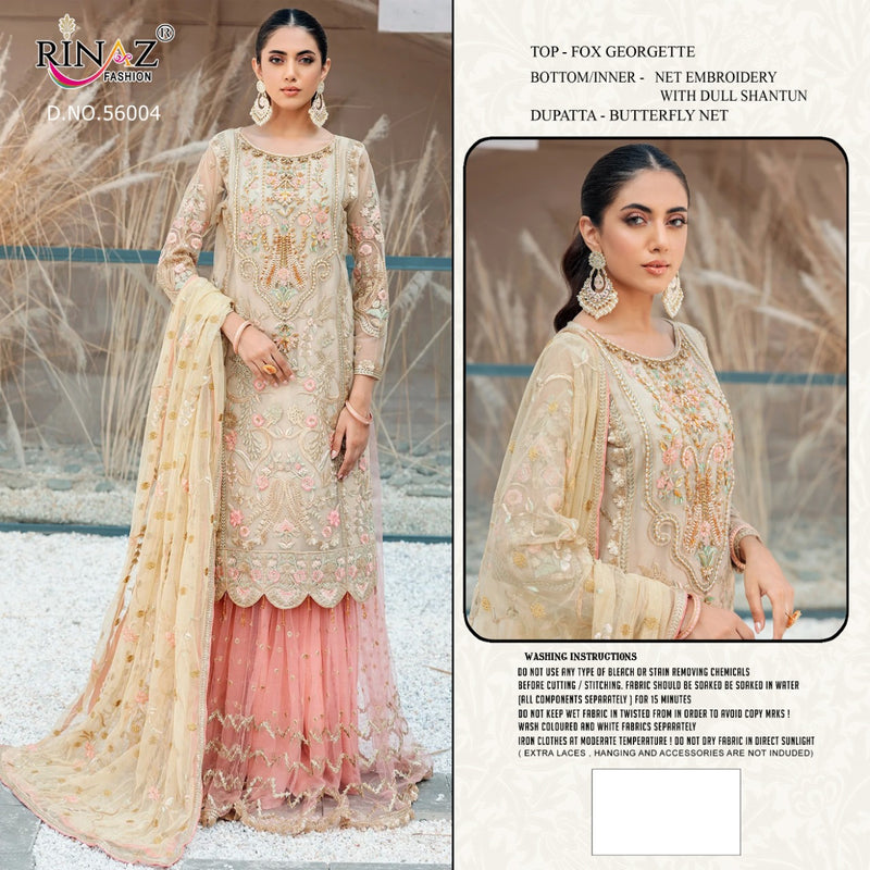 Rinaz Fashion Emaan Adeel Vol 04 Georgette With Heavy Embroidery Work Stylish Designer Party Wear Fancy Salwar Kameez