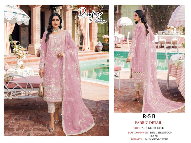 Rungrez Dno R 5 B Georgette With Heavy Embroidery Work Stylish Designer Party Wear Salwar Kameez