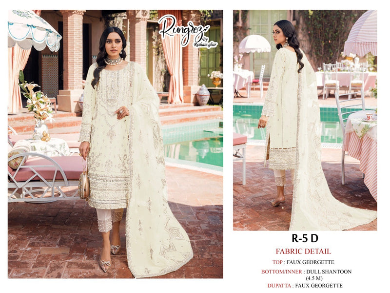 Rungrez Dno R 5 D Georgette With Heavy Embroidery Work Stylish Designer Party Wear Salwar Kameez