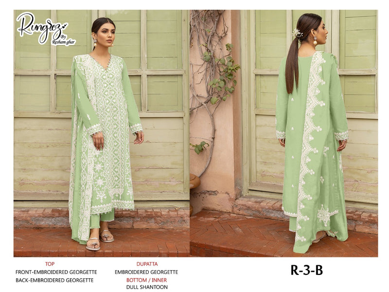 Rungrez Dno R 3 B Georgette With Heavy Embroidery Work Stylish Designer Party Wear Salwar Kameez