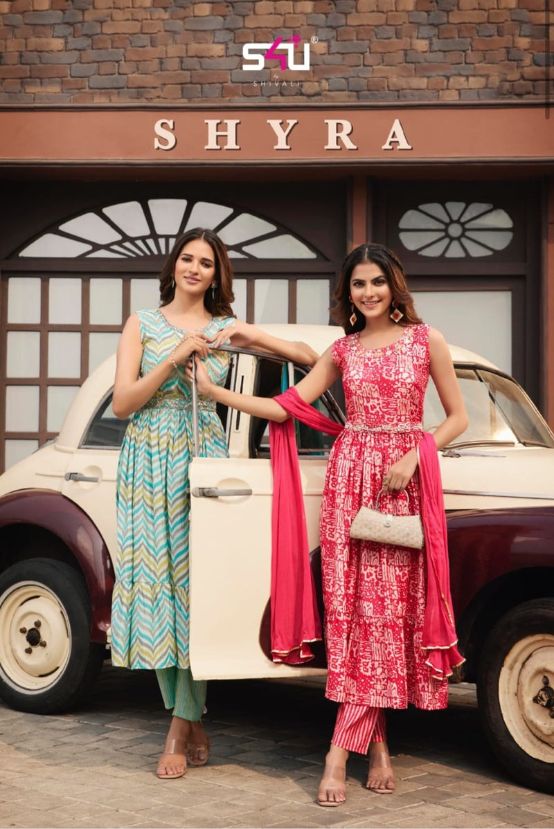 S4u Shivali Shyra Modal Silk With Beautiful Work Stylish Designer Party Wear Attractive Look Fancy Kurti