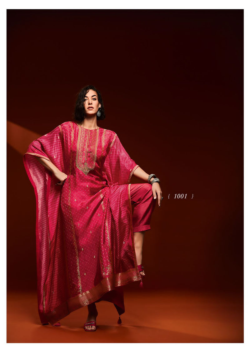Varsha  Aalisha Kaftan Silk With Beautiful Work Stylish Designer Party Wear Fancy Salwar Suit
