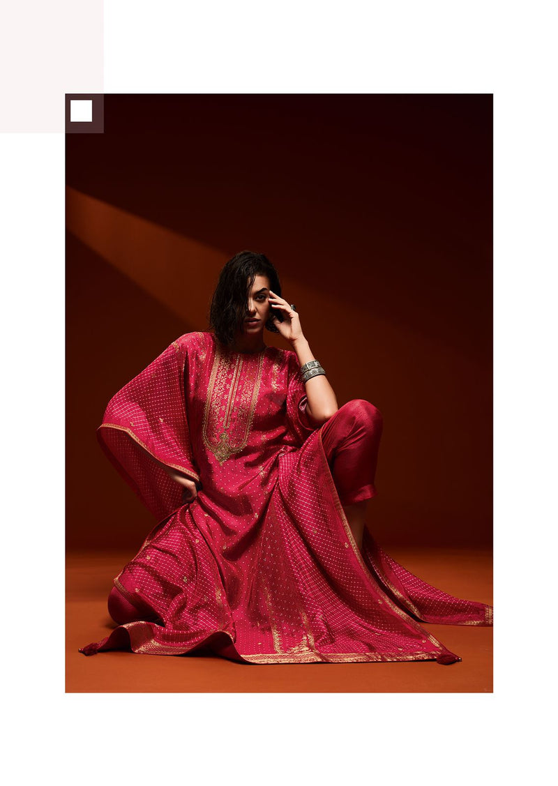 Varsha  Aalisha Kaftan Silk With Beautiful Work Stylish Designer Party Wear Fancy Salwar Suit