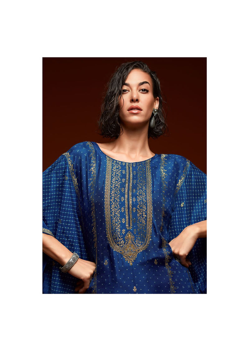 Varsha  Aalisha Kaftan Silk With Beautiful Work Stylish Designer Party Wear Fancy Salwar Suit