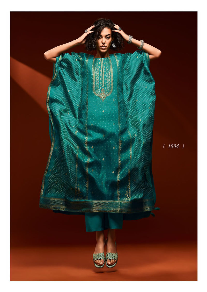 Varsha  Aalisha Kaftan Silk With Beautiful Work Stylish Designer Party Wear Fancy Salwar Suit