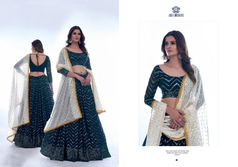 Arya Designer Mahira Vol 01 35004 Georgette With Heavy Beautiful Work Stylish Designer Wedding Look Lehenga