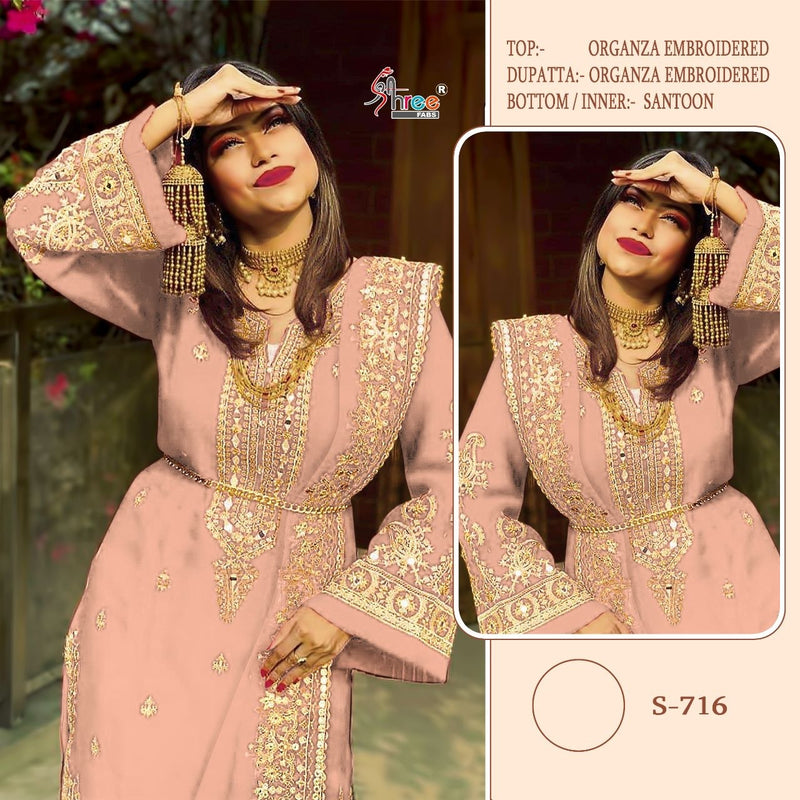 Shree Fabs Dno S 716 Organza With Beautiful Work Stylish Designer Fancy Salwar Kameez
