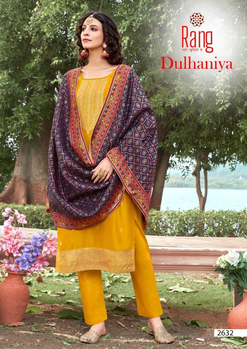 Rang Dulhaniya Viscose With Embroidery Work Stylish Designer Party Wear Salwar Kameez