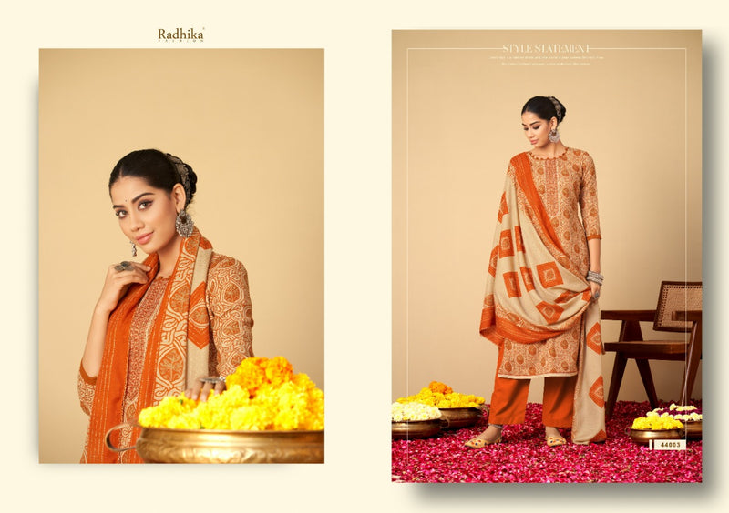 Radhika Fashion Geet Pashmina With Heavy Beautiful Work Stylish Designer Festive Wear Salwar Kameez