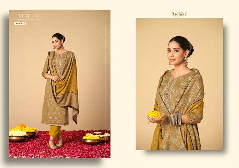 Radhika Fashion Geet Pashmina With Heavy Beautiful Work Stylish Designer Festive Wear Salwar Kameez