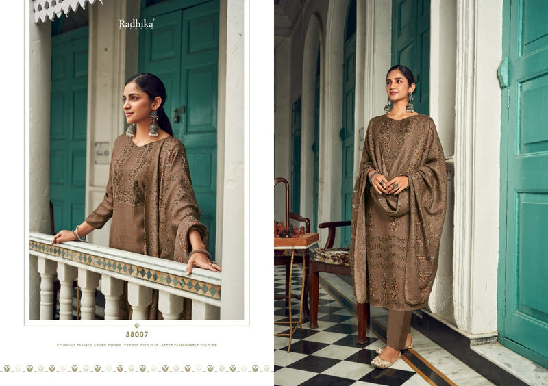 Radhika Fashion Sumyra Pashmina With Heavy Beautiful Work Stylish Designer Casual Look Salwar Kameez