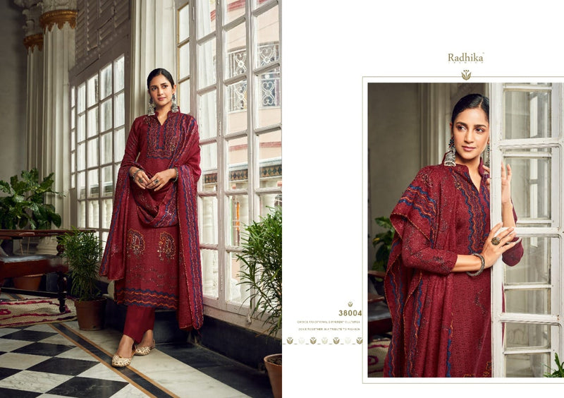 Radhika Fashion Sumyra Pashmina With Heavy Beautiful Work Stylish Designer Casual Look Salwar Kameez