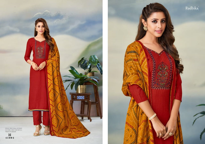 Radhika Fashion Gulnaz Pashmina With Heavy Beautiful Work Stylish Designer Casual Look Salwar Kameez