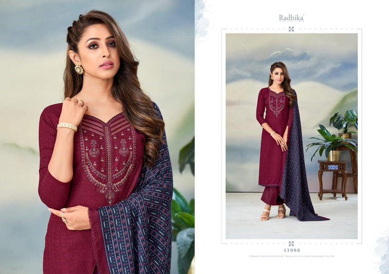 Radhika Fashion Gulnaz Pashmina With Heavy Beautiful Work Stylish Designer Casual Look Salwar Kameez