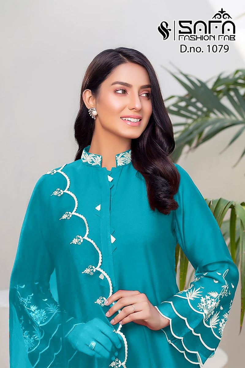 Safa Fashion Dno 1079 Georgette With Heavy Embroidery Work Stylish Designer Festive Wear fancy Kurti