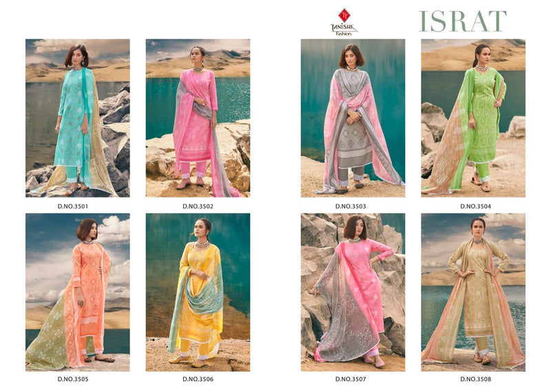 Tanishk Israt Pure Cotton With Heavy Beautiful Work Stylish Designer Festive Work Stylish Designer Salwar Kameez