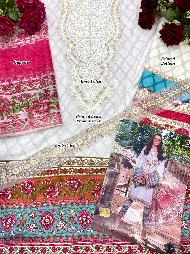 Sharaddha Designs Mprint Vol 12 Pure Cotton With Heavy Embroidery Work Stylish Designer Pakistani Salwar Kameez