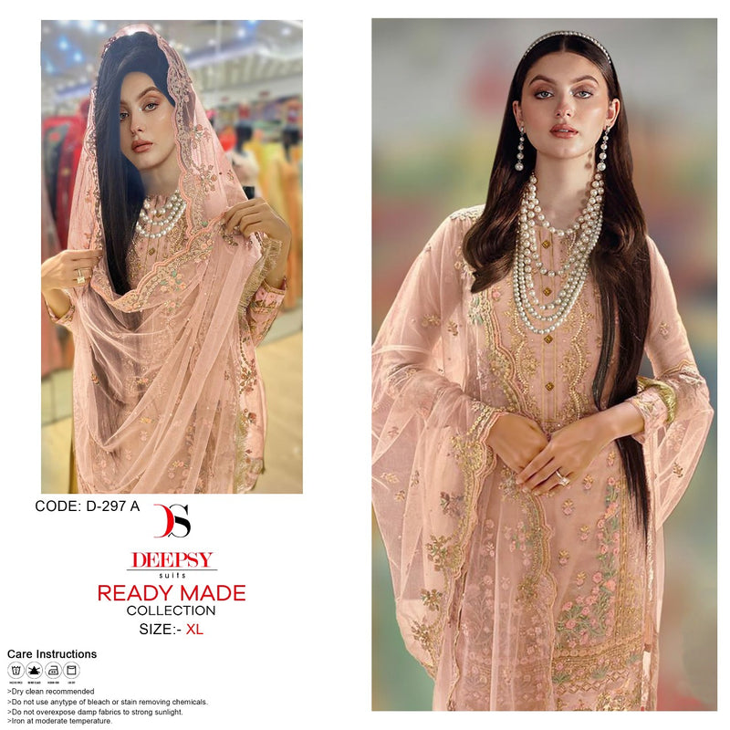 Deepsy Suit Dno D 297 Organza With Beautiful Work Stylish Designer Fancy Kurti