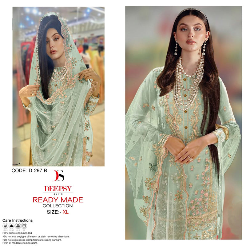 Deepsy Suit Dno D 297 Organza With Beautiful Work Stylish Designer Fancy Kurti