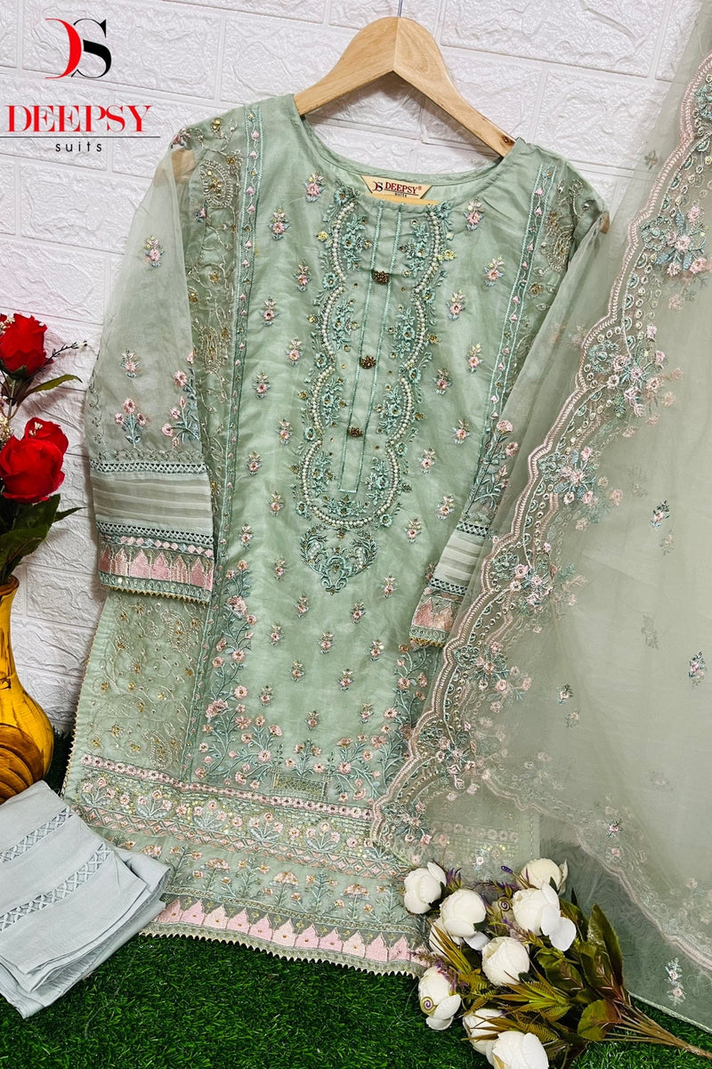 Deepsy Suit Dno D 297 Organza With Beautiful Work Stylish Designer Fancy Kurti