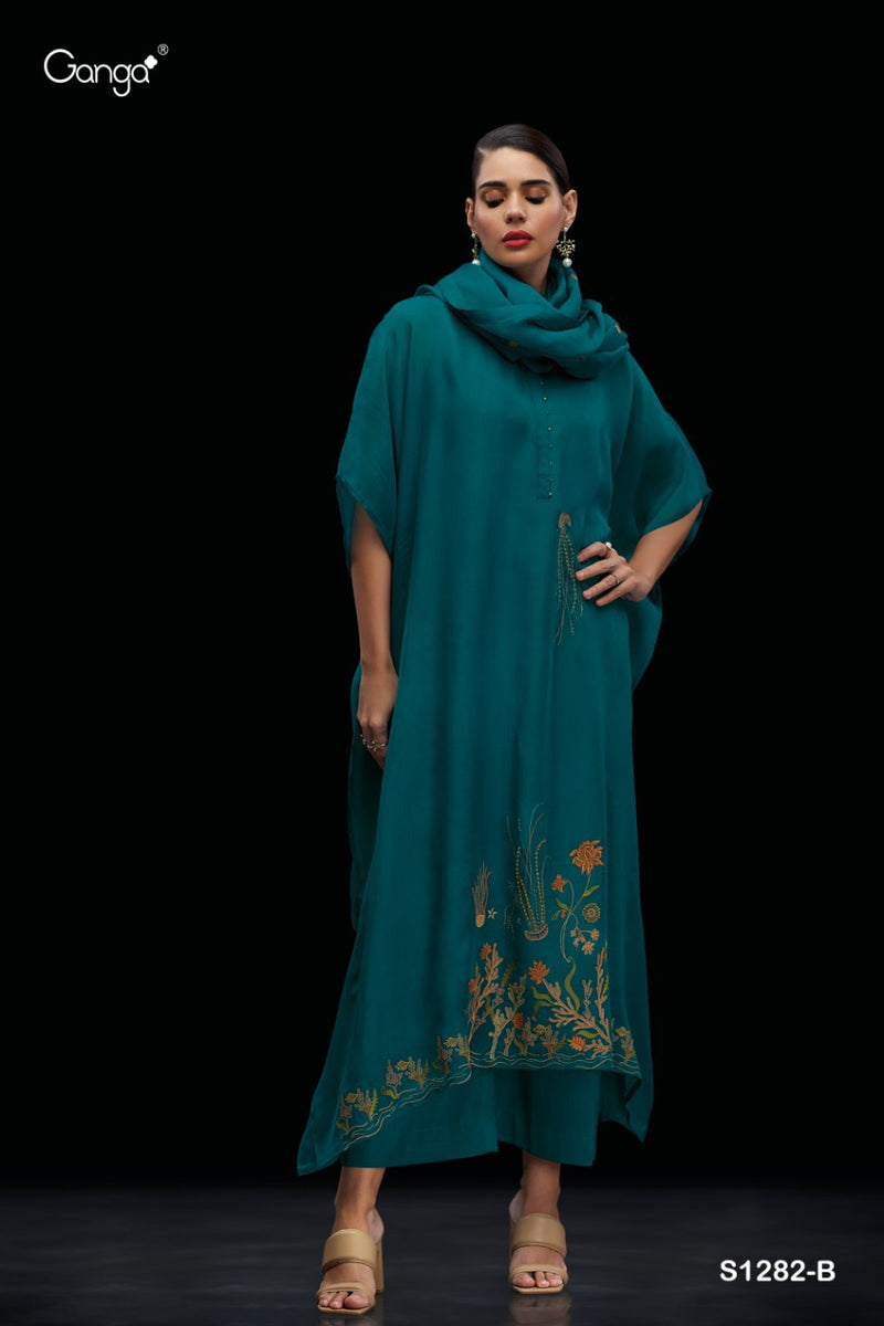 Ganga Dno 1282 Organza With Beautiful Work Stylish Designer Casual Look Fancy Salwar Kameez