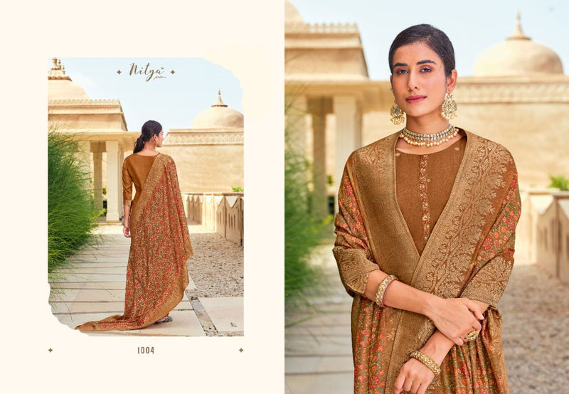 Nitya Ruhin Dola Jacquard With Heavy Beautiful Work Stylish Designer Festive Wear Salwar Kameez