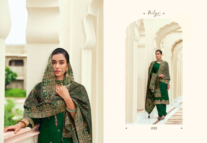Nitya Ruhin Dola Jacquard With Heavy Beautiful Work Stylish Designer Festive Wear Salwar Kameez