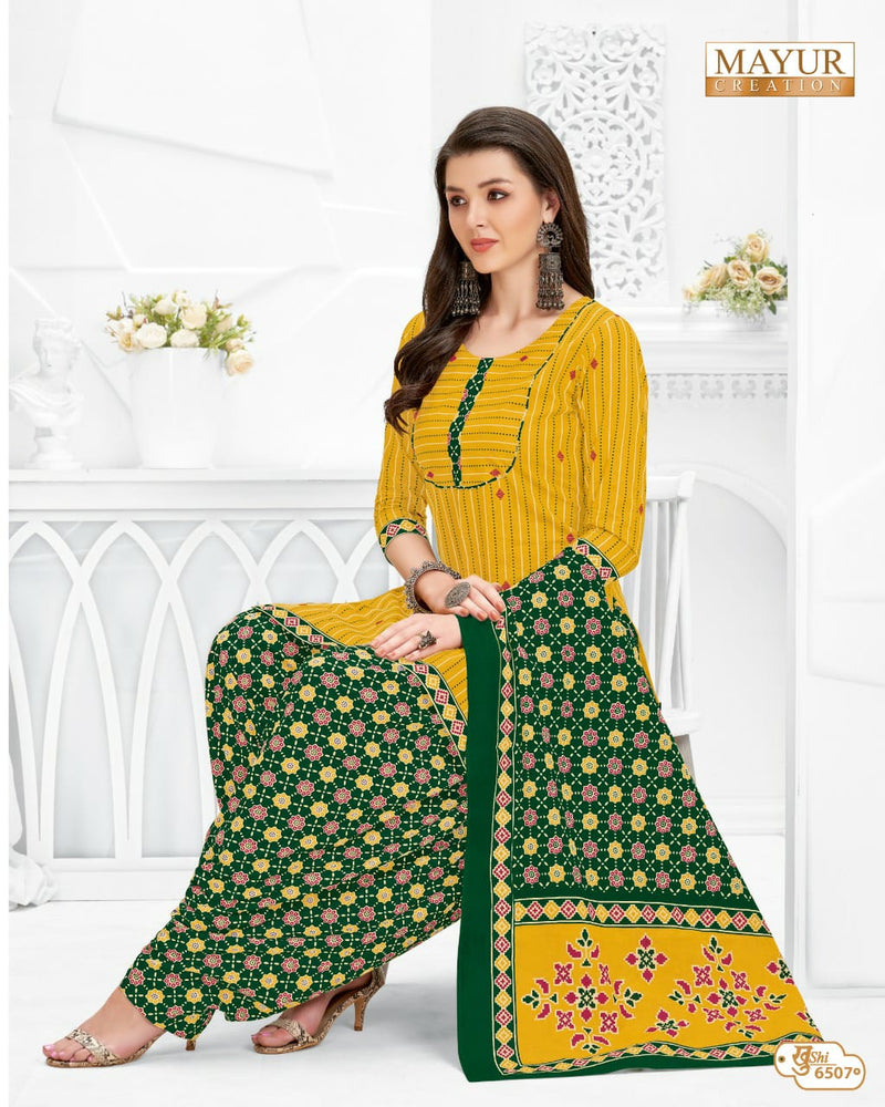 Mayur Creation Khushi Vol 65 Pure Cotton With Beautiful Work Stylish Designer Casual Look Salwar Suit