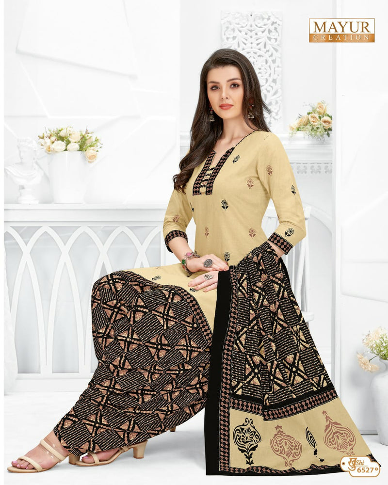 Mayur Creation Khushi Vol 65 Pure Cotton With Beautiful Work Stylish Designer Casual Look Salwar Suit