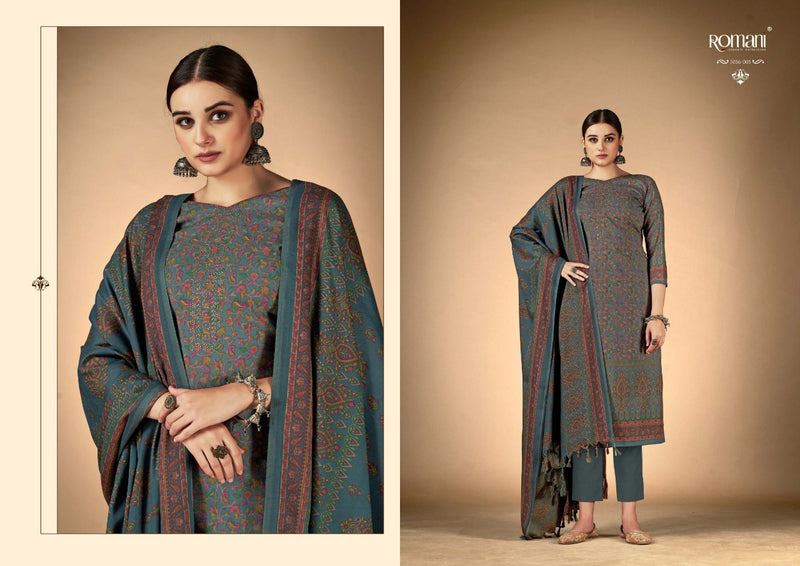 Romani Ruksana Pashmina With Heavy Embroidery Work Stylish Designer Festive Wear Salwar Kameez