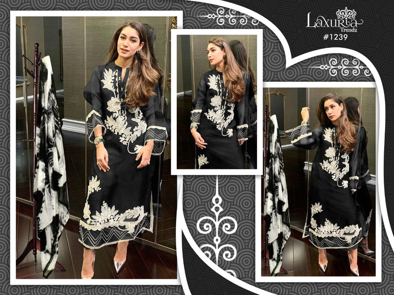 Laxuria Trendz Dno 1239 Georgette With Heavy Embroidery Work Stylish Designer Festive Wear Kurti