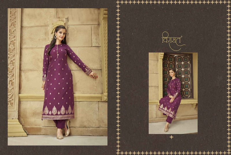 Virasat Royal Viscose Silk With Heavy Beautiful Work Stylish Designer Festive Wear Fancy Kurti