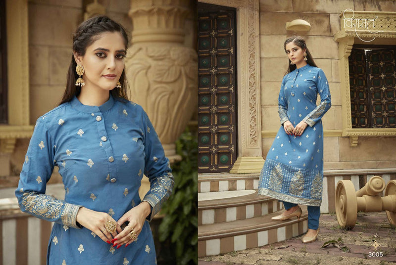 Virasat Royal Viscose Silk With Heavy Beautiful Work Stylish Designer Festive Wear Fancy Kurti
