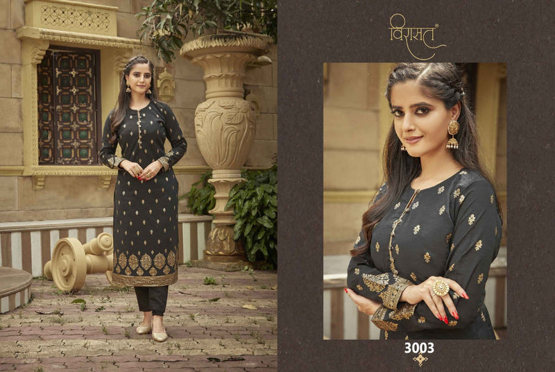 Virasat Royal Viscose Silk With Heavy Beautiful Work Stylish Designer Festive Wear Fancy Kurti