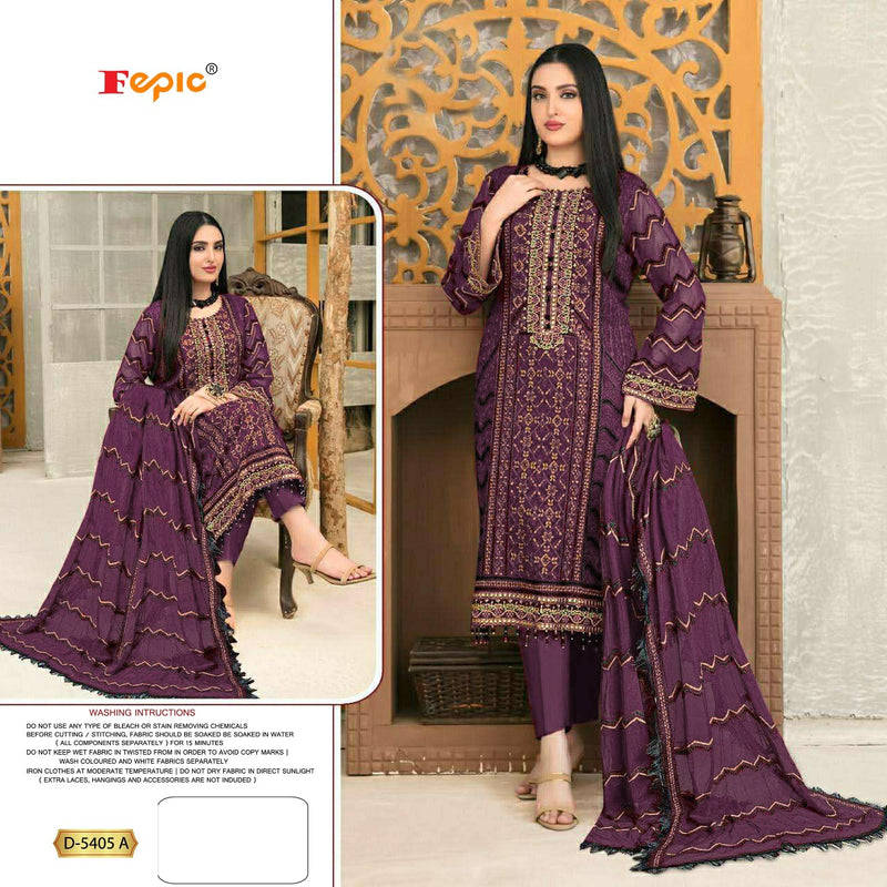 Fepic Rosemeen D 5404 A Georgette With Beautiful Work Stylish Designer Party Wear Salwar Kameez