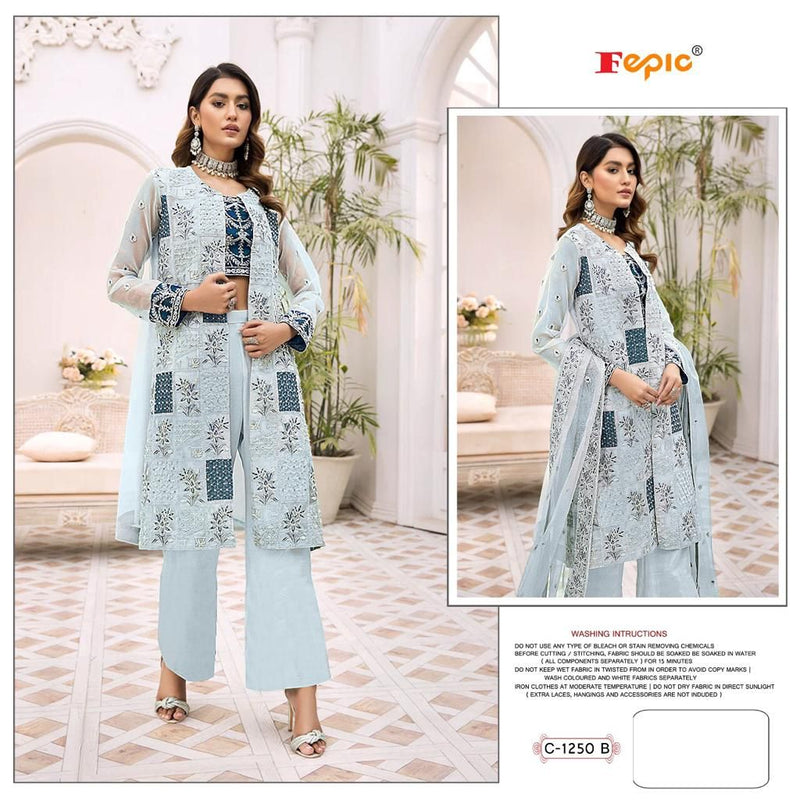 Fepic Rosemeen 1250 Net With Heavy Embroidery Work Stylish Designer Party Wear Salwar Kameez