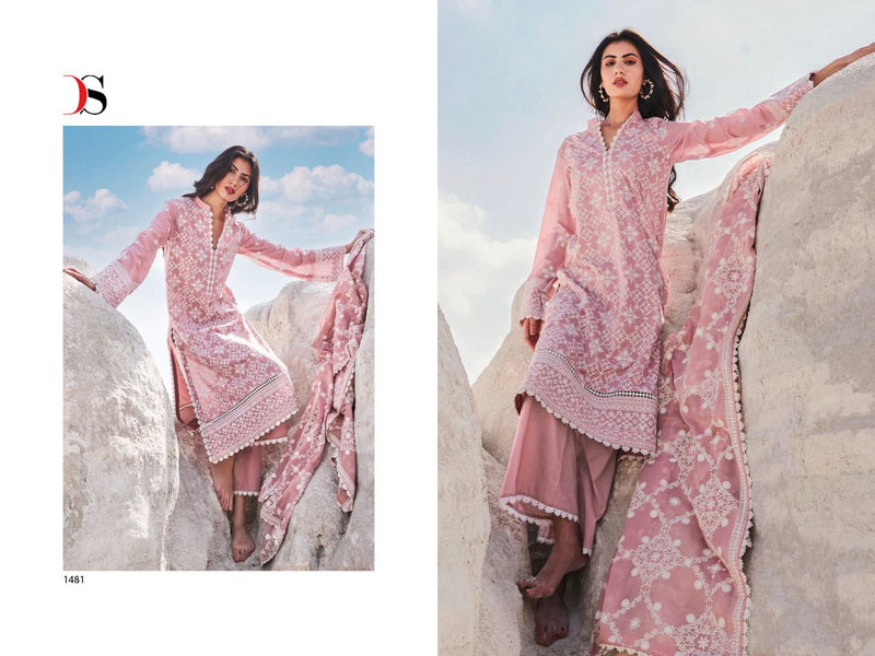 Deepsy Suit Lawankari 22 Pure Cotton With Heavy Embroidery Work Stylish Designer Festive Wear Fancy Salwar Kameez