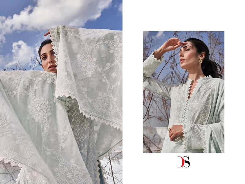 Deepsy Suit Lawankari 22 Pure Cotton With Heavy Embroidery Work Stylish Designer Festive Wear Fancy Salwar Kameez