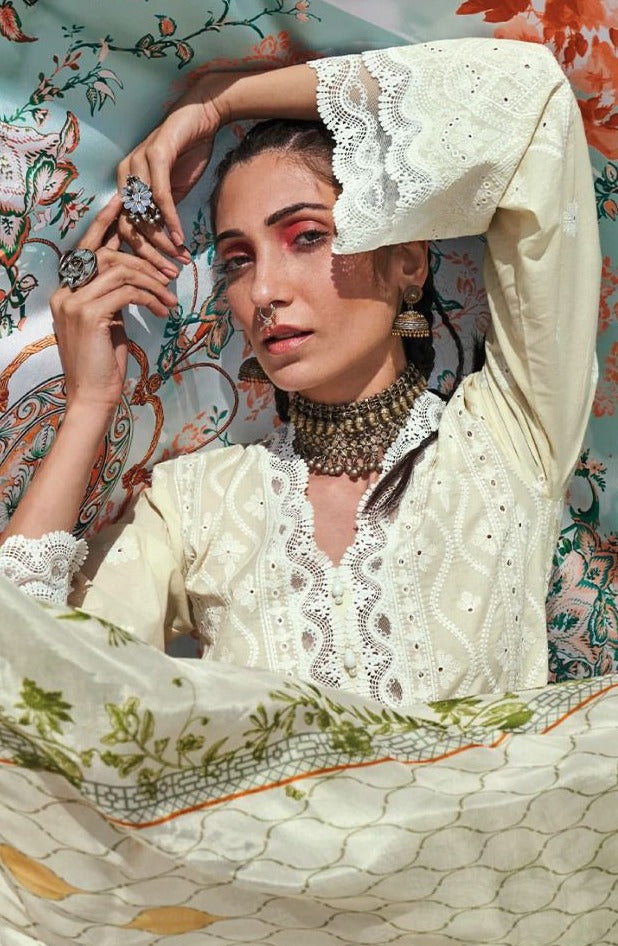 Deepsy Suit Lawankari 22 Pure Cotton With Heavy Embroidery Work Stylish Designer Festive Wear Fancy Salwar Kameez