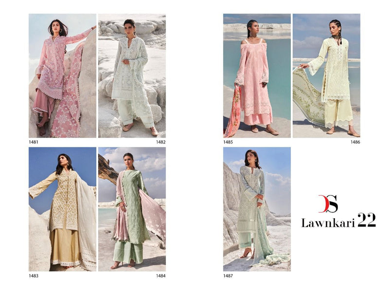 Deepsy Suit Lawankari 22 Pure Cotton With Heavy Embroidery Work Stylish Designer Festive Wear Fancy Salwar Kameez