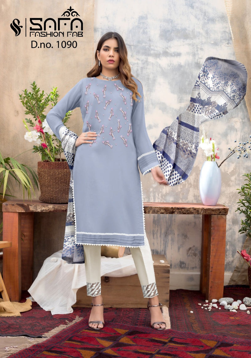 Safa Fashion Dno 1090 Georgette With Beautiful Work Stylish Designer Fancy Pret Kurti