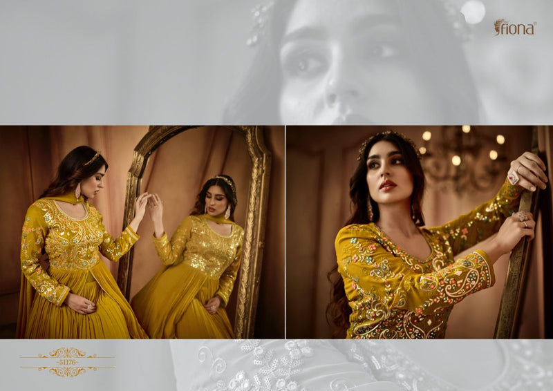 Fiona Zara Georgette With Beautiful Work Stylish Designer Party Wear Fancy Long Gown