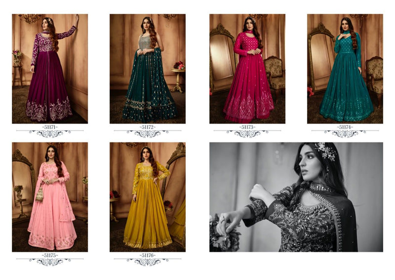 Fiona Zara Georgette With Beautiful Work Stylish Designer Party Wear Fancy Long Gown