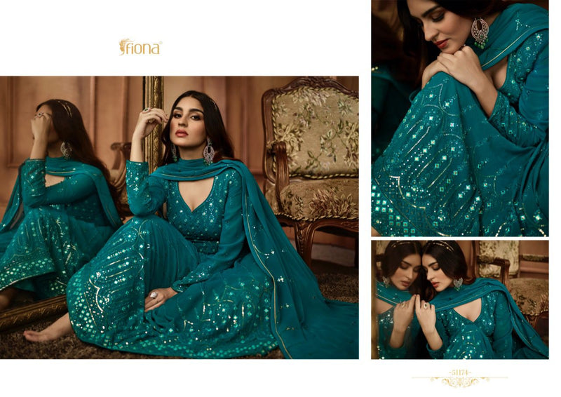 Fiona Zara Georgette With Beautiful Work Stylish Designer Party Wear Fancy Long Gown