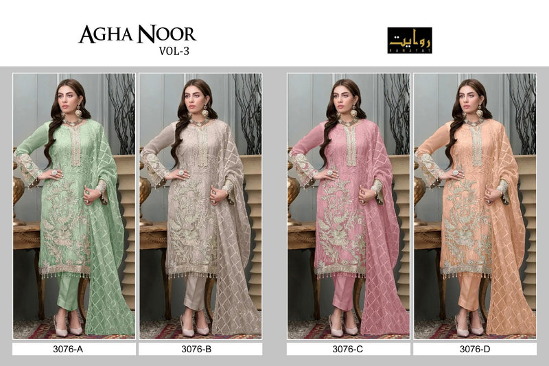 Rawayat Aghnoor vol 3 Georgette With Beautiful Work Stylish Designer Fancy Salwar Kameez